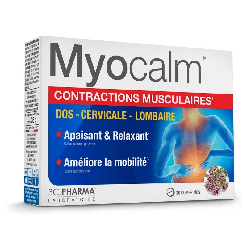 Les 3 Chênes Pharma Myocalm - Contractions Musculaires X30 Comprimés