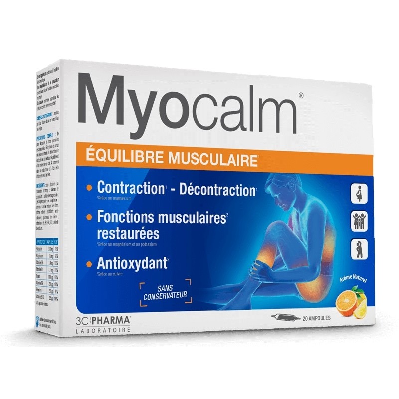 Les 3 Chênes Pharma Myocalm - Équilibre Musculaire X20 Ampoules