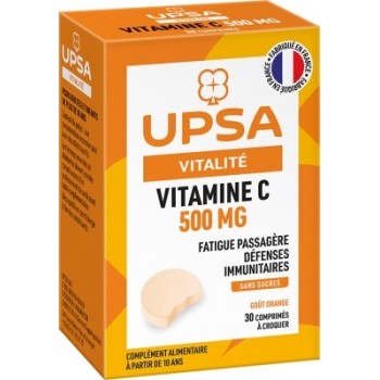 UPSA - Vitalité Vitamine C 500mg  Comprimés à Croquer