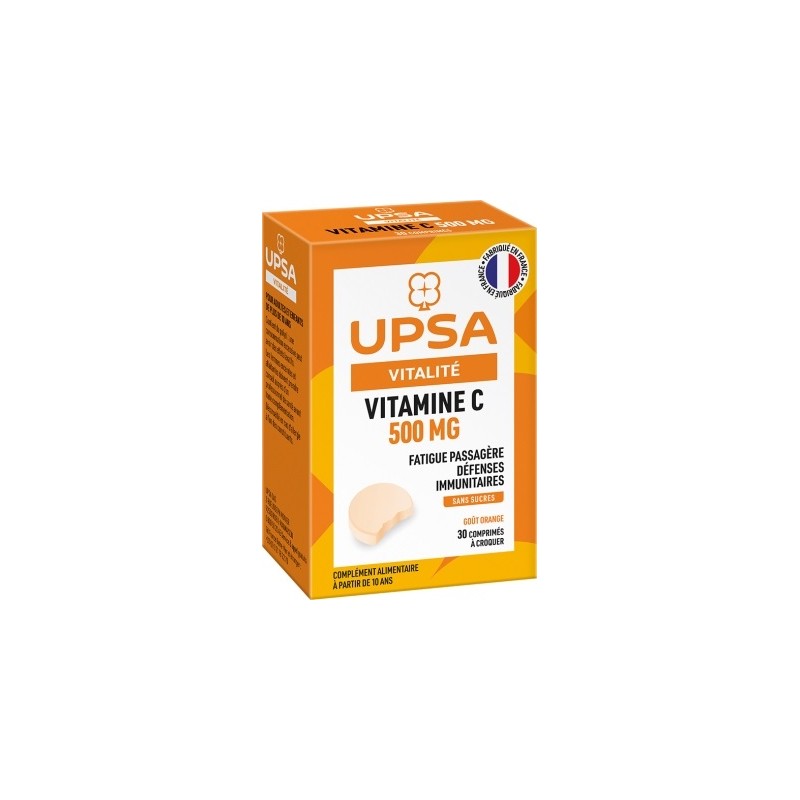 UPSA - Vitalité Vitamine C 500mg  Comprimés à Croquer