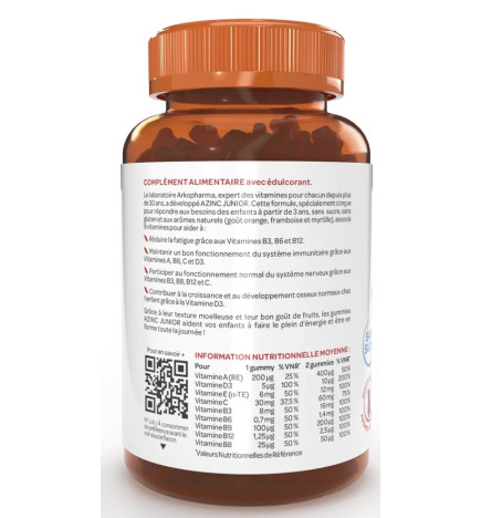 Azinc – Junior gummies, 60 gummies