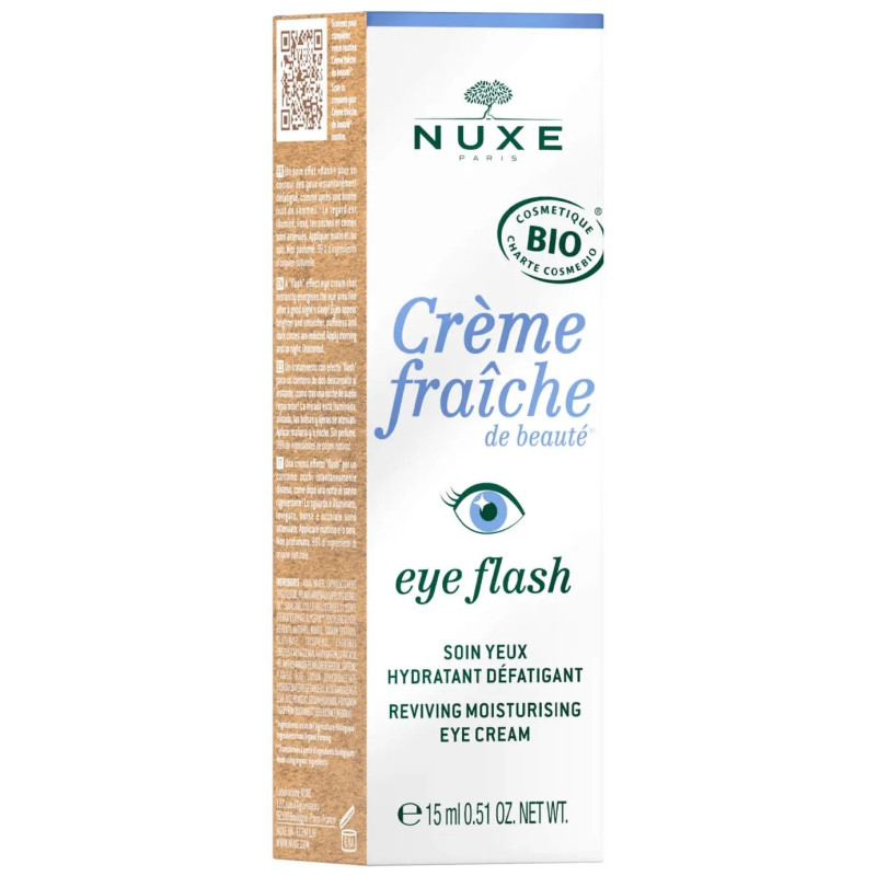 Nuxe – Eye Flash Soin Yeux Hydratant Défatigant Crème Fraîche de Beauté, 15 ml Nuxe – Eye Flash Soin Yeux Hydratant Défatigant Crème Fraîche de Beauté, 15 ml
