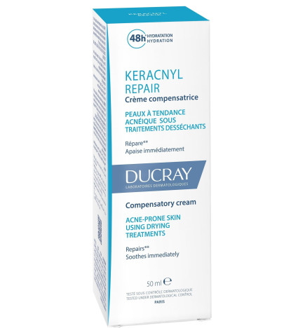 Ducray – Keracnyl repair crème compensatrice, 50 ml