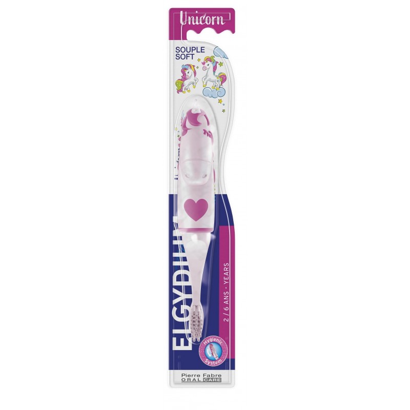 Elgydium Kids Unicorn 2/6 ans Brosse à dents enfant