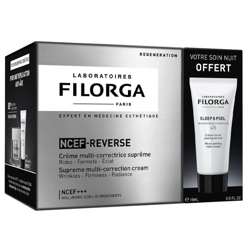 Filorga Duo NCEF-Reverse Crème Multi-correctrice Suprême + Sleep&Peel 4.5 Ncef-Reverse