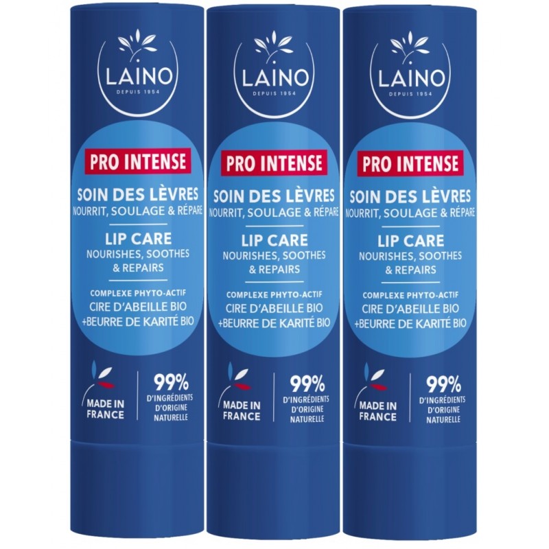 Laino Soin des Lèvres Pro Intense 3x4g