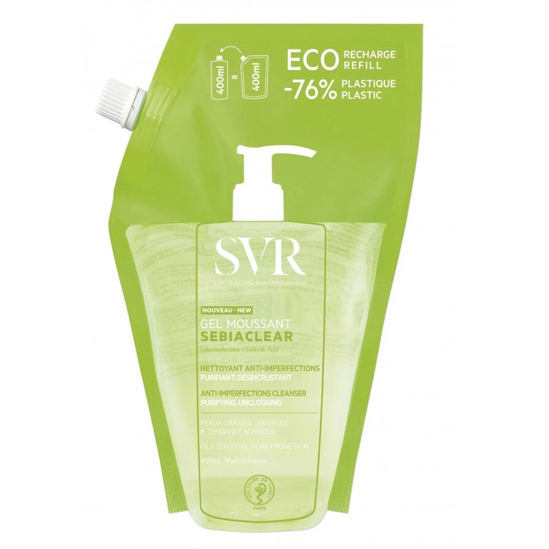 SVR Sebiaclear Gel Moussant 400ml Recharge