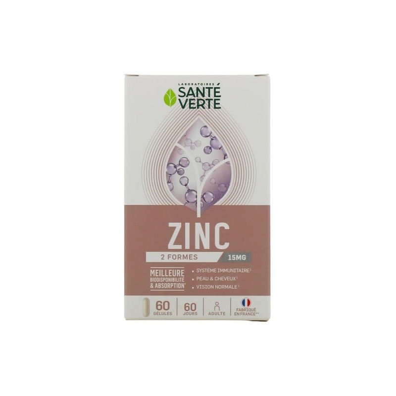 Santé Verte Zinc X60 Gélules