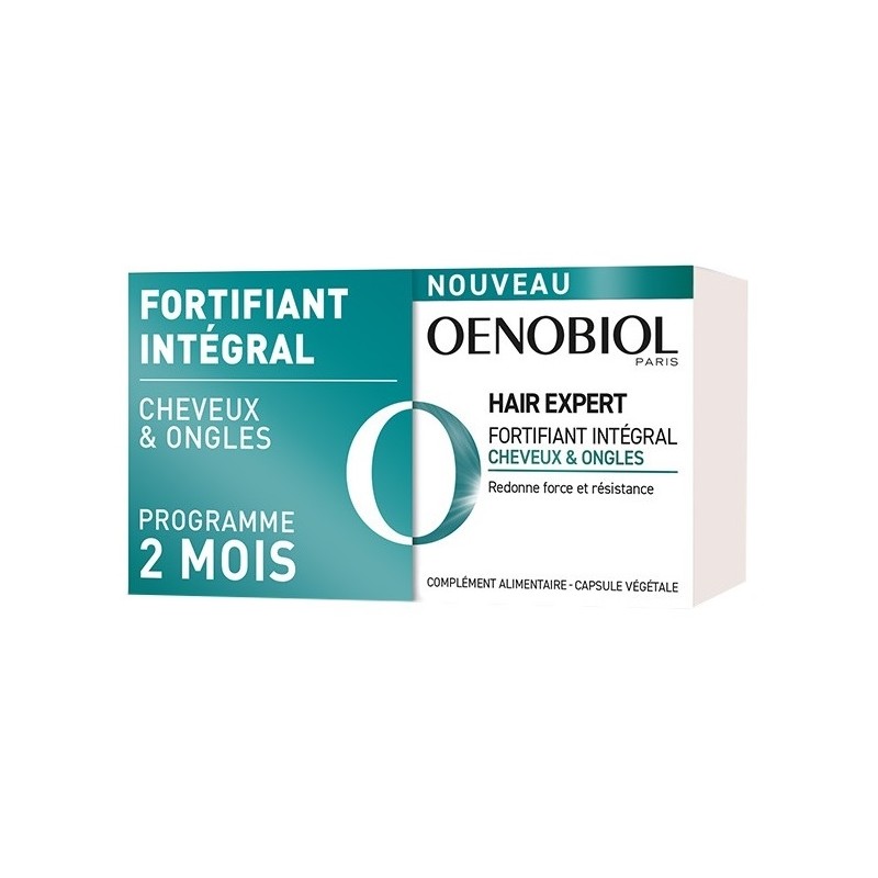 Oenobiol Hair Expert - Fortifiant Intégral - Cheveux & Ongles - 2X 60 Comprimés
