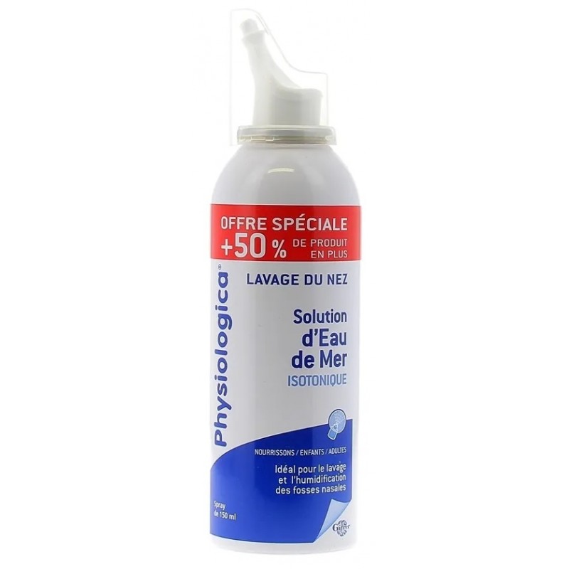 Gifrer Physiologica Solution D'Eau de Mer Isotonique Liquide Flacon Spray 150ml