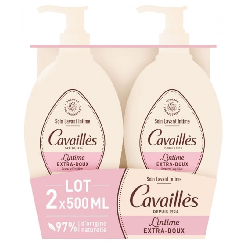 Rogé Cavaillès Soin Lavant Intime Extra-Doux Lot de 2 x 500 ml