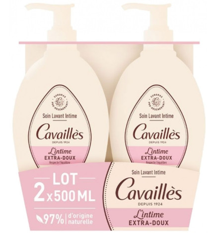 Rogé Cavaillès Soin Lavant Intime Extra-Doux Lot de 2 x 500 ml