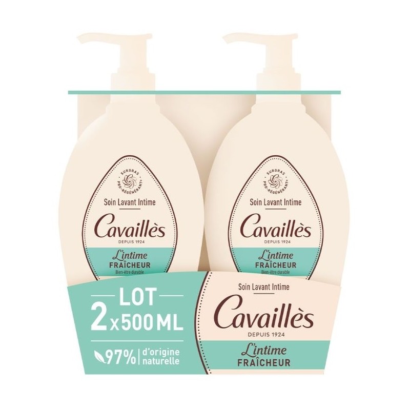 Roge Cavailles Soin Lavant Intime Fraicheur 2X 500ml