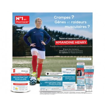 Granions Décontractant Musculaire Collagène Marin Poudre 300 g Saveur Citron