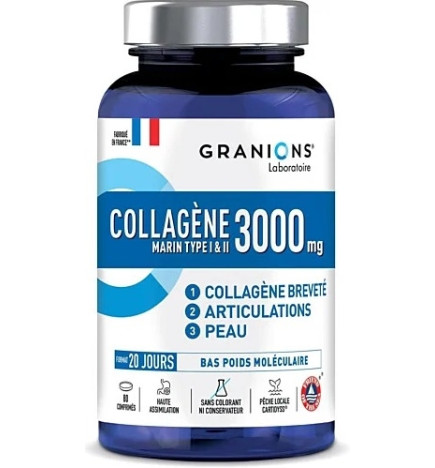 Granions Collagène Marin - Type I & II - 3000 mg 80 comprimés