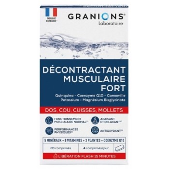 Granions Décontractant Musculaire Fort x20 Comprimés