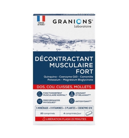 Granions Décontractant Musculaire Fort x20 Comprimés