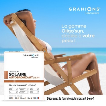 Granions Oligo'Sun Préparateur Solaire 3 en 1 Format 1 mois