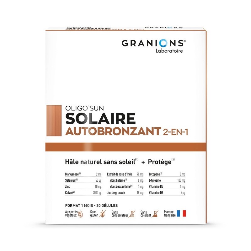 Granions Oligo'Sun Autobronzant 2 en 1 Format 1 mois