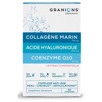 Granions Complexe Collagène Acide Hyaluronique & Coenzyme Q10 - 60 comprimés