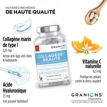 Granions Collagène+ Beauté 120 Comprimé à croquer Cerise