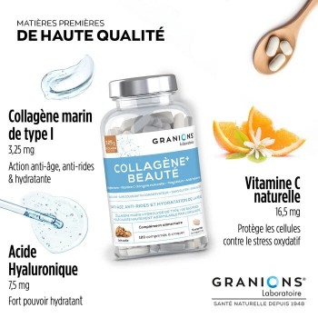 Granions Collagène+ Beauté 120 Comprimé à croquer Cerise