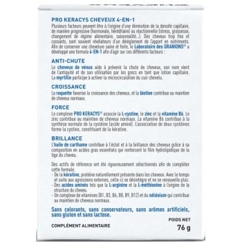 Granions Pro Keracys Cheveux 4 en 1 - 2 Mois + 1 Offert