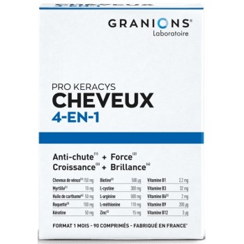 Granions Pro Keracys Cheveux 4 en 1 - 2 Mois + 1 Offert