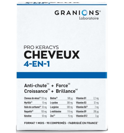 Granions Pro Keracys Cheveux 4 en 1 - 2 Mois + 1 Offert
