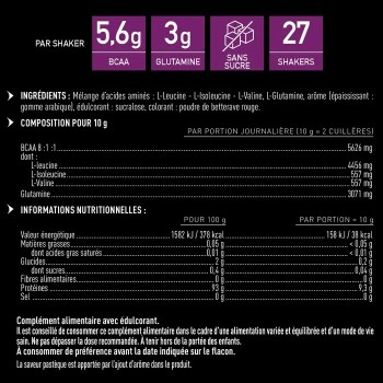 Eafit BCAA 8:1:1 Pastèque 275g