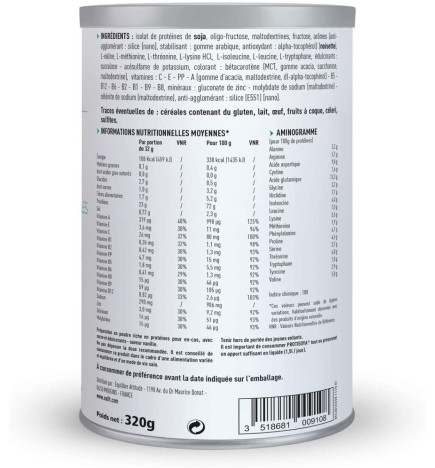 Eafit – Protisoya Protéines de soja - 320 g Vanille