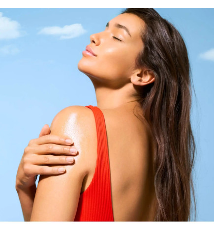 Nuxe – Sun Huile Solaire Bronzante Haute Protection SPF 50 Visage et Corps, 150 ml