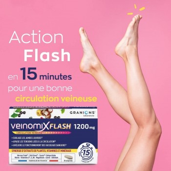 Granions Veinomix Flash 1200mg - 30 Comprimés