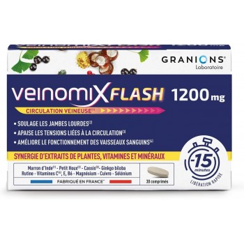 Granions Veinomix Flash 1200mg - 30 Comprimés