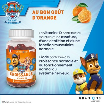 Granions Pat Patrouille Gummies Croissance - 60 Gummies Orange