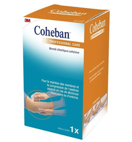 3M Bande De Contention Cohésive Elastique Chair 10 cm x 3,5 m