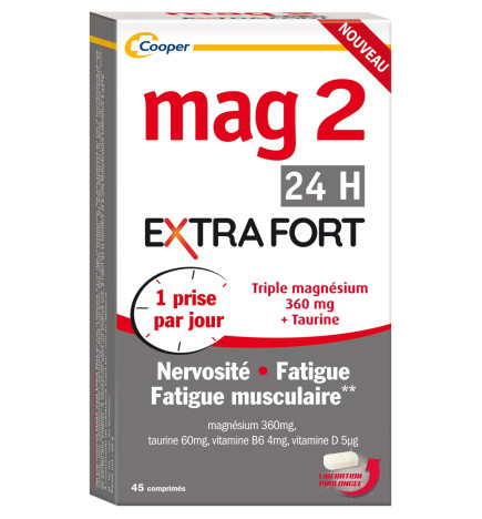 Cooper MAG2 24H Extra Fort 45 Comprimés