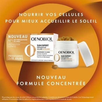 Oenobiol Préparateur Solaire Accéléré 2x15 capsules Sun Expert