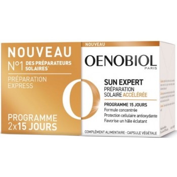 Oenobiol Préparateur Solaire Accéléré 2x15 capsules Sun Expert