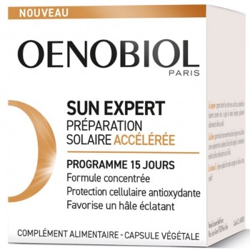 Oenobiol Préparation Solaire Accélérée 15 capsules Sun Expert