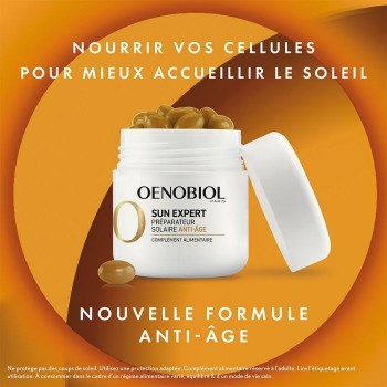 Oenobiol Préparateur Solaire Anti-âge 30 Capsules Sun Expert