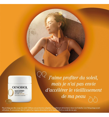 OENOBIOL – Préparateur solaire anti-âge Sun Expert, 2 x 30 capsules