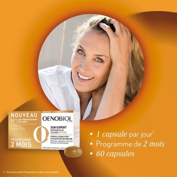 Oenobiol Préparateur Solaire 2x30 Capsules Sun Expert Anti-âge