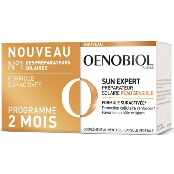 Oenobiol Préparateur Solaire 2x30 Capsules Sun Expert Peau Sensible