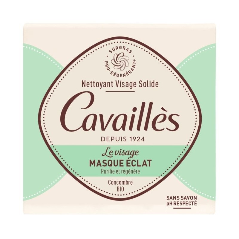 Rogé Cavaillès Nettoyant Visage Solide Masque Eclat 70g