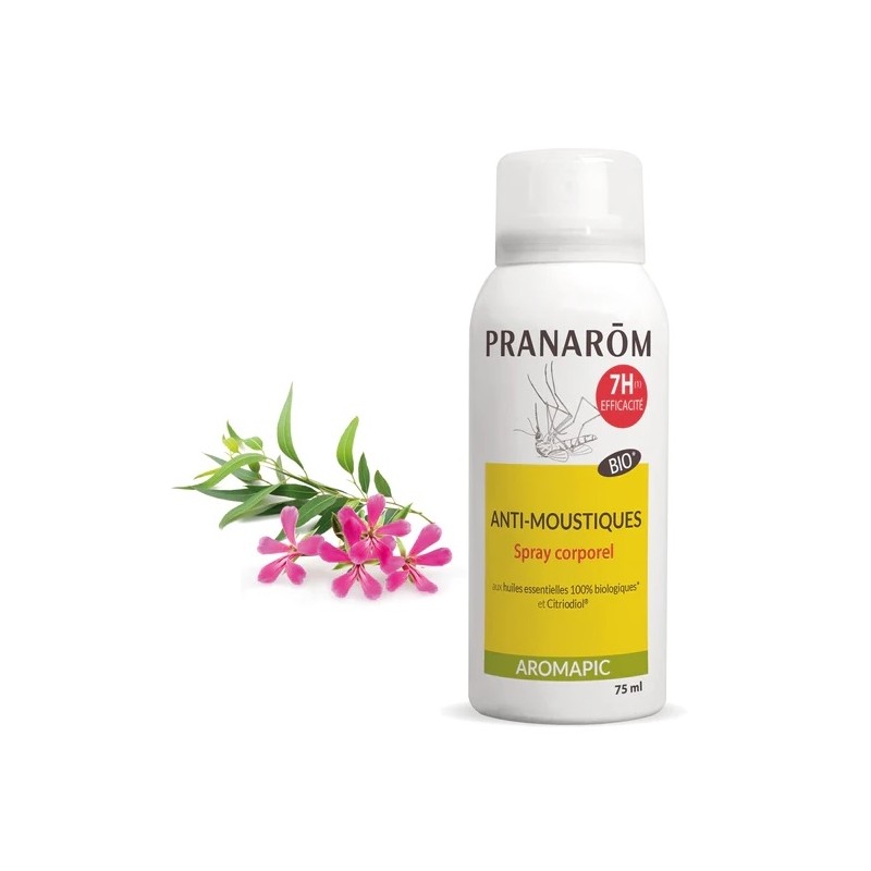 Pranarôm Spray Corporel Anti-Moustiques Bio 75ml