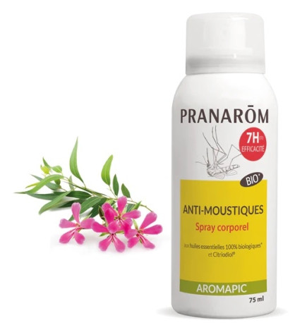 Pranarôm Spray Corporel Anti-Moustiques Bio 75ml