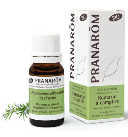 Pranarôm Huile essentielle Romarin à Camphre Bio 10ml