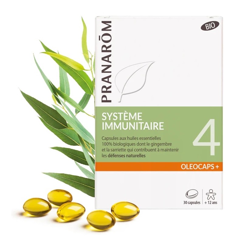 Pranarôm Oleocaps+ 4 Système immunitaire Bio X30 Capsules