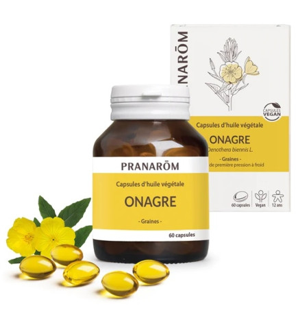 Pranarôm Capsules Huile Végétale Onagre X60